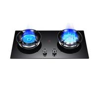 Fornello A 2 Fuochi A Gas Naturale E Propano, Fornello Yuanyang, Con Vetro Temperato Antivento E Antideflagrante Che Raccoglie Energia.(NG)