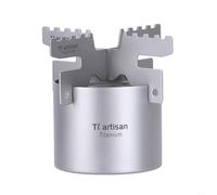 Fornello a combustibile liquido da 100 ml per stufa a spirito per campeggio, leggero con supporto a croce per un posizionamento sicuro della pentola, adatto per escursioni e uso esterno