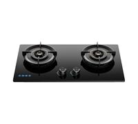 Fornello A Doppio Bruciatore Con Bruciatore A Griglia For La Raccolta Di Energia, Fornello Da Campeggio Portatile For Esterni In Vetro Temperato, Con GPL O GN,5,2 KW.(NG)