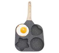 Fornello a forma di frittata da 4 tazze, padella a forma di non bastone, gadget da cucina multiuso | Padella per cottura rapida per ricette mattutine, accessori pratici, pancake creativi o patty maker