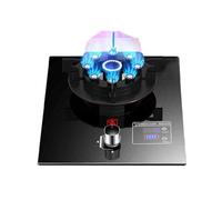 Fornello A Gas 1 Fuoco, Fornello A Gas In Vetro Temperato Da 5,2KW, Fornello Di Conversione Gas Naturale/gas Liquefatto, Da Tavolo/da Incasso, Con Dispositivo Di Spegnimento Di Sicurezza E Timer(NG)