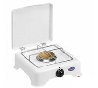 Fornello a gas 1 fuoco, griglia in acciaio cromato. cm 29x29x12 parker GPL