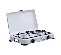 Fornello a gas 2 fuochi c/coperchio camping multifire 2