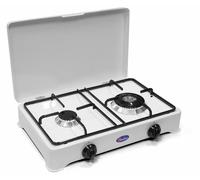 Fornello a gas 2 fuochi DOPPIA CORONA Metano con valvola di sicurezza italiano