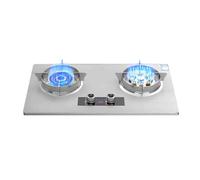 Fornello A Gas 2 Fuochi,Supporto Pentola In Rame Fuso In Acciaio Inossidabile,fornello Di Conversione NG/GPL,con Protezione Spegnimento Fiamma E Timer,per Campeggio Domestico For Camper,4,5KW/5,2KW(NG