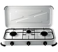 FORNELLO A GAS 3 FUOCHI PER GAS BOMBOLA COLORE BIANCO