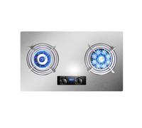 Fornello a gas a 2 fuochi, pannello in acciaio inox con protezione anti-fiamma, 5,2/8,5 KW, perfetto per la cucina di casa