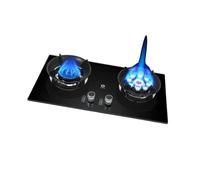 Fornello A Gas A Doppio Bruciatore, Bruciatore Wok Da 5,2 KW Con Funzione Di Protezione Da Spegnimento Fiamma, Vetro Temperato A 9 Cavità E Fuoco Potente, Adatto(NG)