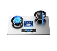 Fornello A Gas A Doppio Fuoco, Ad Alta Potenza Da 5,2 KW A 10 Cavità, Timer Indipendente 99 Minuti E Testa Del Bruciatore Reversibile A 90°, Con Accensione Automatica(NG)