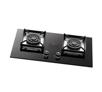 Fornello A Gas A Due Fuochi, Wok Ad Alto Fuoco Da 5,2 KW, Fornello Incorporato Con Protezione Antispegnimento, Facile Da Pulire, Adatto For L'uso Domestico(NG)