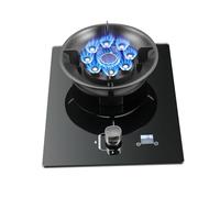 Fornello A Gas A Un Bruciatore, Fornello A Gas Naturale Temporizzato A Nove Cavità In Vetro Temperato, Bruciatore A Ribalta, 5,2 KW