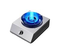 Fornello a gas a un fuoco, da tavolo, 5,2 kW, con blocco bambini, ugello a bassa pressione, in acciaio inox, adatto for riunioni di famiglia e picnic.(NG)