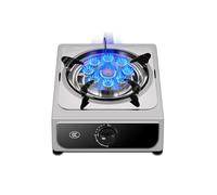 Fornello a gas a un fuoco, NG/GPL adatto for 5,2 kW, fornello da tavolo in acciaio inossidabile a nove fuochi, senza pentola nera for picnic e feste in casa(NG)