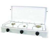 FORNELLO A GAS BOMBOLA A 3 FUOCHI CON COPERCHIO FER 20442