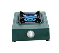 Fornello a gas, bruciatore singolo in acciaio inossidabile da 4,2 kW, bruciatore da tavolo verde, protezione termocoppia, adatto for appartamenti, interni (Size : NG)