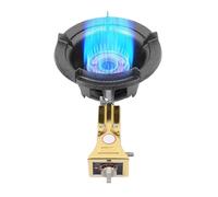 Fornello A Gas Commerciale A 1 Bruciatore,Fornello Da Tavolo Da 25 KW For GPL,Manopola E Con Protezione Automatica Della Fiamma For Ristorante,Bancarella Di Cibo,Campeggio All'aperto(Gold,37cm)