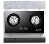 Fornello A Gas Da 71 Cm 2 Fuochi, Fiamma Alta A 9 Camere Da 5,2 KW, Griglia In Ghisa Con Vetro Temperato Nero, Kit GPL/gas Naturale (Size : LPG)