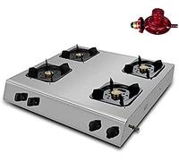 Fornello A Gas Da Tavolo, Fuochi 3/4/6/8, Stufe A Gas Liquefatto, Fornelli Da Tavolo In Acciaio Inossidabile, Cucine Commerciali, Hotel, Ristoranti, Ecc.,B2-68X66.5x31cm/26.7X26. 1X12,2 Pollici,Co
