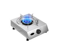 Fornello a gas for interni, fornello a gas singolo in acciaio inossidabile, fornello singolo a fiamma grande for soffriggere senza fatica, for mensa di ristoranti all'aperto in casa(NG)
