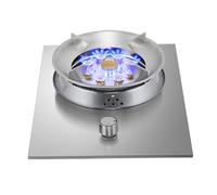 Fornello a gas for interni, piano cottura a gas da tavolo con un solo bruciatore, griglia in ghisa, dotato di dispositivo di sicurezza contro le fiamme indesiderate, for la casa(LPG)