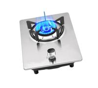 Fornello a gas for uso domestico, piano cottura GPL/GNC a doppia rotazione in acciaio inossidabile spesso, con protezione da spegnimento fiamma tramite termocoppia, adatto(LPG)