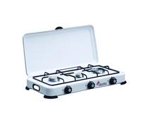 Fornello a gas & gpl Fornellino da Campeggio Portatile Bianco da 1, 2, 3 Fuochi