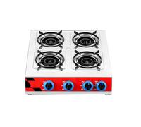 Fornello A Gas, Piano Cottura A Gas Portatile 4 Fuochi Con Protezione Antincendio 3,2 KW NG/GPL, Fornello A Gas Da Tavolo 51x57x11,5 Cm, For Casa Da Campeggio All'aperto(LPG)