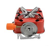 Fornello a gas pieghevole portatile per mini utensile da cucina quadrato da campeggio con testa antivento in acciaio inox e lega di alluminio per picnic barbecue alpinismo pesca, arancione