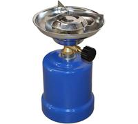 Fornello a gas portatile 1,1 kW per bombole butano 190 g - Cottura compatta e sicura per campeggio, picnic o spiaggia - Accensione manuale, basso consumo (80 g/h), design leggero in metallo tipo 200 -