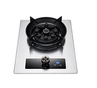Fornello A Gas Portatile, 5,2 KW, 9 Cavità, Fuoco Alto Temporizzato, Pannello In Acciaio Inox, Portapentole In Ghisa, Con Protezione Antispegnimento, Adatto For La Casa(LPG)