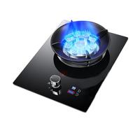 Fornello A Gas Portatile, 5,2 KW, 9 Cavità, Fuoco Grande, Portapentole In Ghisa In Vetro Temperato Nero Con Protezione Anti-spegnimento For La Cucina Di Casa(NG)