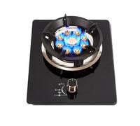 Fornello A Gas Portatile, 7,0 KW, 9 Cavità, Fuoco Grande, Portapentole In Ghisa In Vetro Temperato Nero, Adatto For La Cucina Di Casa Con Protezione Antispegnimento(LPG)