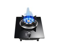 Fornello a gas portatile a un bruciatore, fornello a gas for interni GPL/GN con pannello in vetro temperato, wok, adatto for camper, casa, campeggio e giardino.(LPG)