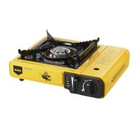 Fornello a Gas Portatile Elma Outer Start Compatibile con Cartucce Butano EN417 e Bombole Butano/Propano, Ideale per Campeggio, Viaggi e Outdoor | con Valigetta di Trasporto, 2,3 Kw, Giallo
