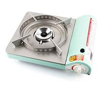 Fornello A Gas Portatile Fornello A Cassetta Per Esterni 3.5KW Ad Alta Potenza Di Fuoco Design Ultrasottile Adatto Per Il Campeggio Picnic Alpinismo Barbecue,Verde