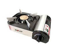 Fornello a Gas Portatile Muvip Serie Small a 1 Fuoco - Accensione Automatica - Bruciatore in Alluminio e Rame - Valvola a Doppi NEW