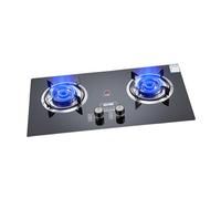 Fornello a gas propano a doppio bruciatore, 5,2 kW di potenza elevata, fornello da campeggio portatile con timer e protezione contro lo spegnimento della fiamma(NG)