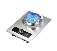 Fornello a gas singolo da tavolo/incorporato, fornello a gas in vetro temperato da 5,2 kW, fornello a gas con timer da 180 minuti, adatto for appartamenti e interni (Size : LPG)