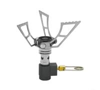 Fornello a gas tascabile pieghevole per esterni, con staffa pieghevole e potenza di fuoco da 3000 W, per esigenze di cucina in campeggio ed escursionismo, in acciaio inox