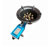 Fornello A Propano A Un Bruciatore, Padella Ad Alta Temperatura Con 16 Cavità, Fornello A Gas Da 9-14,5 KW, Griglia For Pentole Anti-slittamento(12 nozzles)