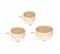 Fornello a vapore rotondo in bambù Pentole da cucina cinese Fornello a cesto di