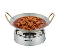 Fornello ad Alcol con Pentola - Cucina Da Campeggio Portatile,Bruciatore A Alcool Con Pentola - per Campeggiatori Escursionisti Viaggiatori Pescatori Picnic Spiaggia Escursioni Viaggi in Barca