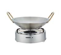 Fornello Ad Alcool- 18,5x5,7 Cm Set Da Cucina Per Esterno | Bruciatore Portatile A Spirito Con Pentola | Campeggiatori Escursionisti Viaggiatori Spiaggia Viaggi Stradali Campo