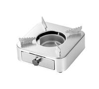 Fornello ad alcool, fornello per zaino in spalla in acciaio inossidabile Design in un unico pezzo Struttura a cassetto Bruciatore a spirito per campeggio da picnic all'aperto (scheggia)