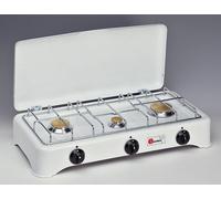 FORNELLO CAMPEGGIO PARKER 2/3 Fuochi bombola GPL Outdoor Cucina Bianco