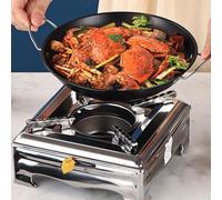 Fornello con Coperchio Termoisolante in Alluminio Antiscottatura Bruciatore