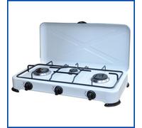 Fornello cucina a gas gpl da campeggio per x esterno portatile 3 fuochi fornelli