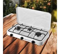 Fornello cucina a gas gpl da campeggio per x esterno portatile 3 fuochi fornelli