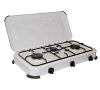 Fornello cucinino portatile BB gas GPL a 3 fuochi in acciaio Niklas