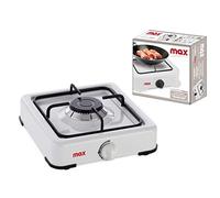 Fornello da Campeggio 1 Fuoco Piastra Bianco Cucina Portatile Cucinino Max Casa